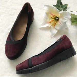 clarks ballerina freckle face